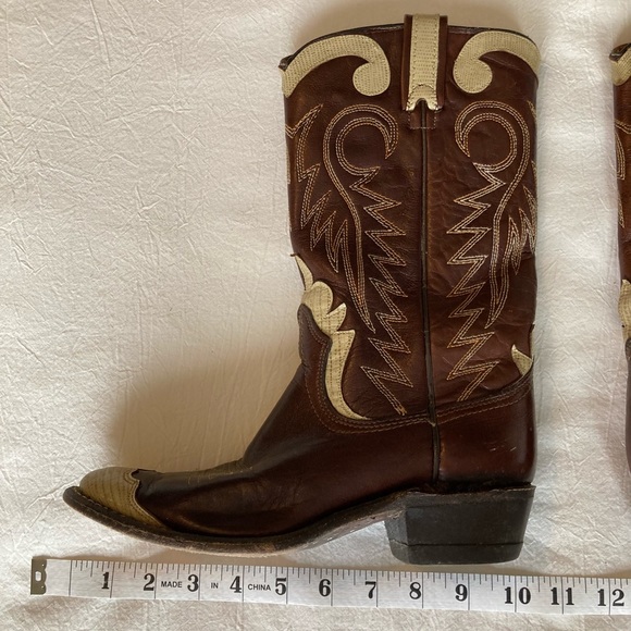 Vintage Texas Brand Unisex Cowboy Boots - Picture 13 of 14
